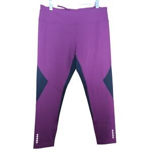 Core 10 Purple Cropped Active Yoga‎ Workout Leggings Size Large